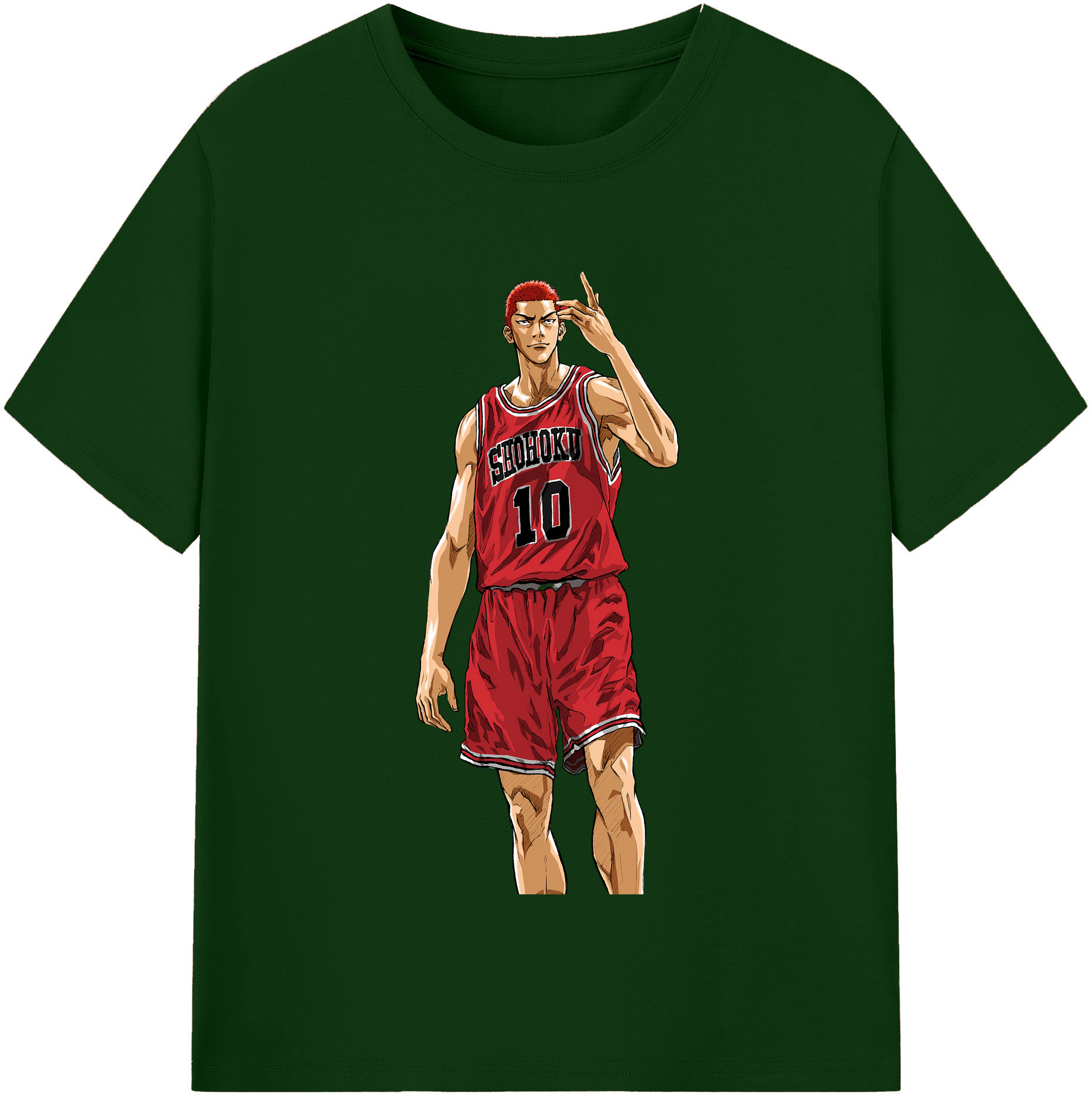 SLAM DUNK／スラムダンク 綿100％半袖Tシャツ（フロントプリント）